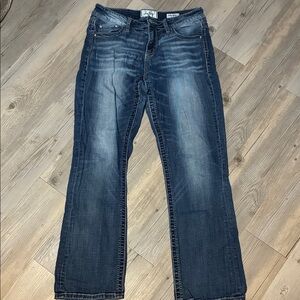 Daytrip Men's Bootcut Jeans in Faded Blue Wash